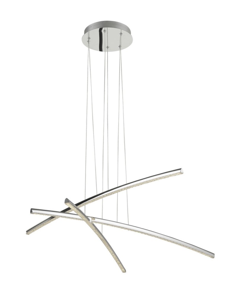 Lampy wiszące LED - Luces Exclusivas MERLO Wisząca LED 38W 2650lm 3000K chrom LE41681 - produkt kolory-swiatla.pl 1