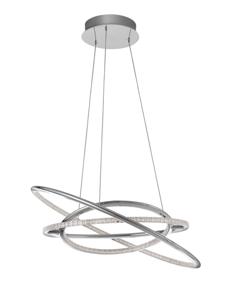 Lampy wiszące LED - Luces Exclusivas LANUS Wisząca LED 55W 3900lm 3000K chrom LE41685 - produkt kolory-swiatla.pl 1
