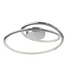 Lampy sufitowe nowoczesne - Luces Exclusivas MIJAS Sufitowa LED 27W 1890lm 3000K chrom LE41687 - product 1
