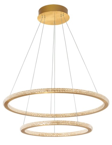 Luces Exclusivas MONTE Wisząca LED 56W 3555lm 3000K Ściemnialna złoty LE41691