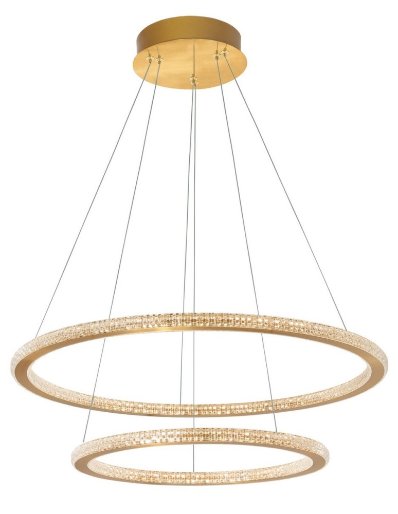 Lampy wiszące LED - Luces Exclusivas MONTE Wisząca LED 56W 3555lm 3000K Ściemnialna złoty LE41691 - produkt kolory-swiatla.pl 1