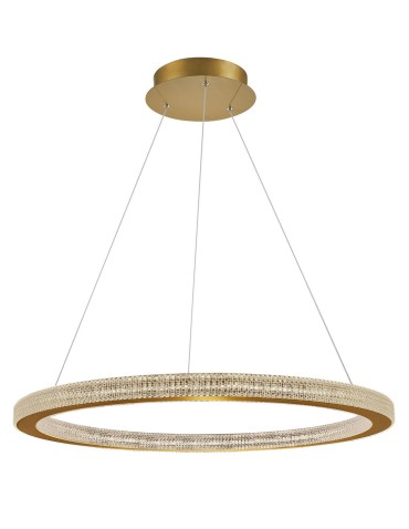 Luces Exclusivas MONTT Wisząca LED 80W 4452lm 3000K Ściemnialna antyczny mosiądz LE41696