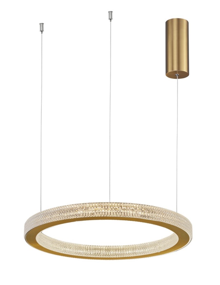 Lampy wiszące LED - Luces Exclusivas MONTT Wisząca LED 40W 2139lm 3000K Ściemnialna antyczny mosiądz LE41697 - produkt kolory-swiatla.pl 1