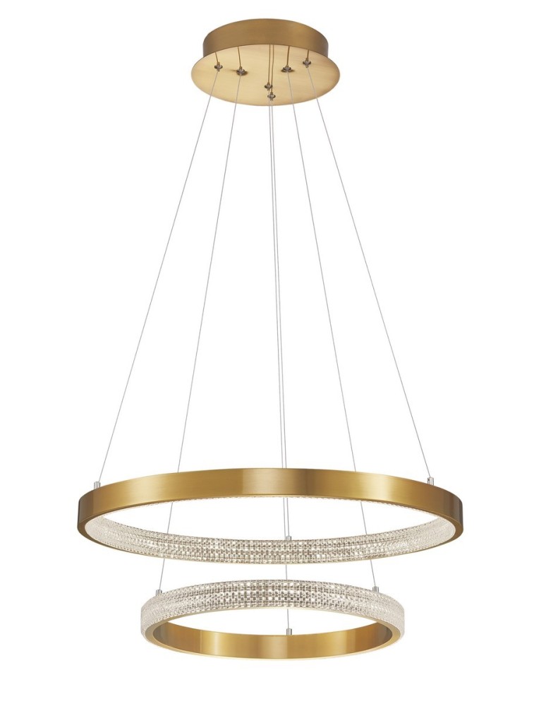 Lampy wiszące LED - Luces Exclusivas MORON Wisząca LED 60W 3113lm 3000K Ściemnialna antyczny mosiądz LE41700 - produkt kolory-swiatla.pl 1