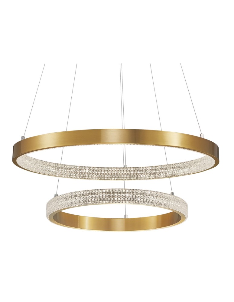 Lampy wiszące LED - Luces Exclusivas MORON Wisząca LED 60W 3113lm 3000K Ściemnialna antyczny mosiądz LE41700 - product kolory-swiatla.pl 2