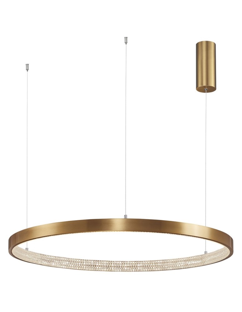 Lampy wiszące okręgi - Luces Exclusivas MORON Wisząca LED 50W 2727lm 3000K Ściemnialna antyczny mosiądz LE41703 - produkt kolory-swiatla.pl 1