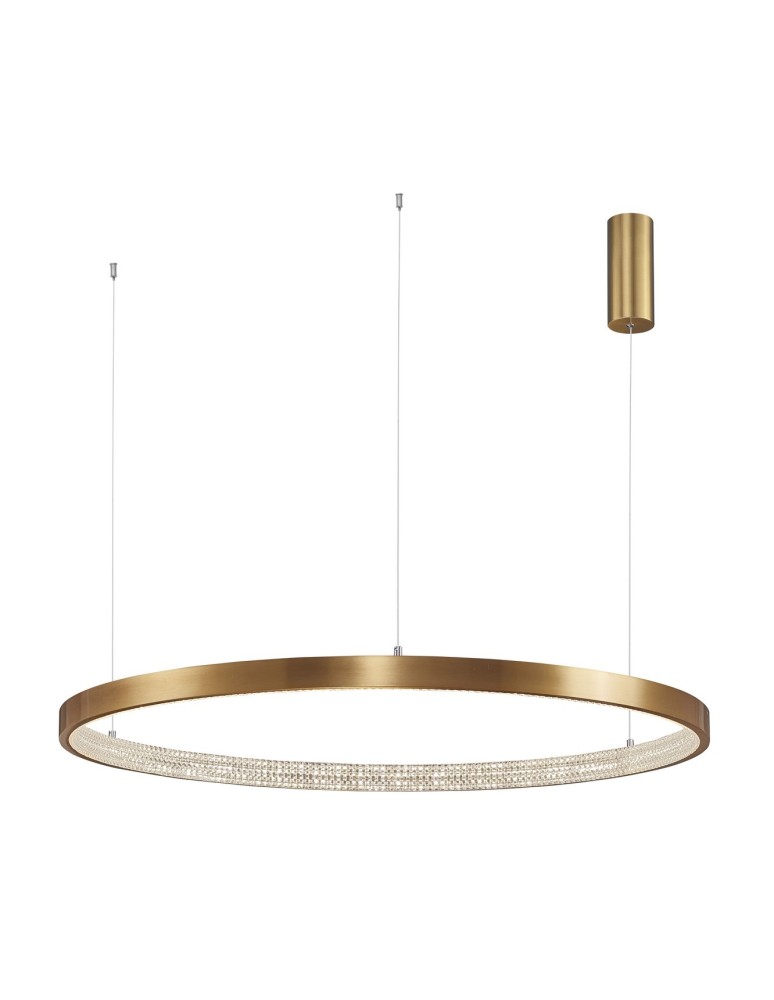 Lampy wiszące okręgi - Luces Exclusivas MORON Wisząca LED 60W 4030lm 3000K Ściemnialna antyczny mosiądz LE41706 - produkt kolory-swiatla.pl 1
