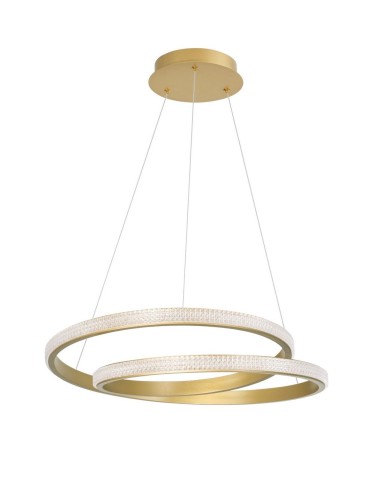 Luces Exclusivas OBERA Wisząca LED 25W 1900lm 3000K Ściemnialna złoty mat LE41711