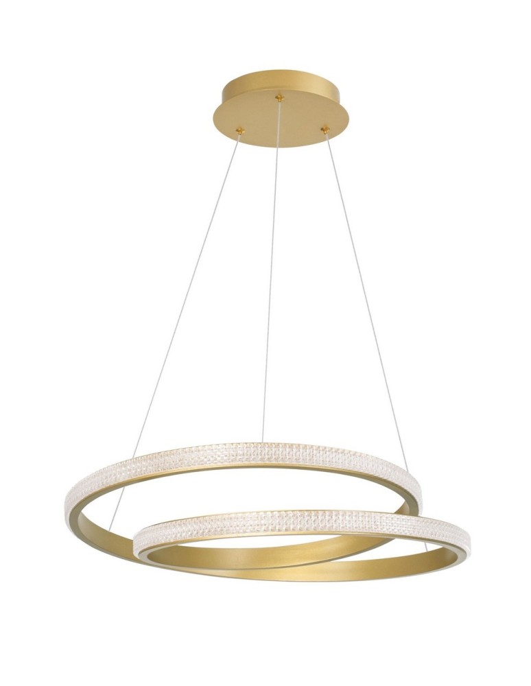 Lampy wiszące LED - Luces Exclusivas OBERA Wisząca LED 25W 1900lm 3000K Ściemnialna złoty mat LE41711 - produkt kolory-swiatla.pl 1