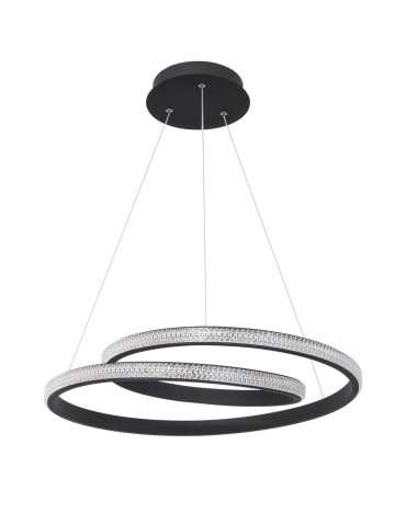 Luces Exclusivas OBERA Wisząca LED 25W 1900lm 3000K Ściemnialna czarny LE41713