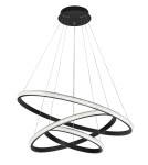 Lampy wiszące LED - Luces Exclusivas OCANA Wisząca LED 62W 3586lm 3000K Ściemnialna czarny mat LE41716 - product 1