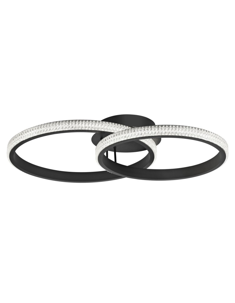 Lampy sufitowe nowoczesne - Luces Exclusivas OCANA Sufitowa LED 28W 1681lm 3000K czarny mat LE41718 - produkt kolory-swiatla.pl 1