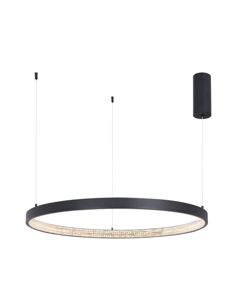 Lampy wiszące okręgi - Luces Exclusivas MORON Wisząca LED 50W 2727lm 3000K Ściemnialna czarny LE41724 - produkt kolory-swiatla.pl 1