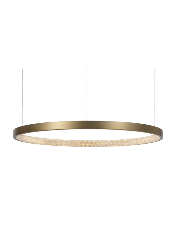 Lampy wiszące LED - Luces Exclusivas ORITO Wisząca LED 30W 1650lm 3000K antyczny mosiądz LE41727 - product kolory-swiatla.pl 2
