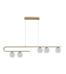 Lampy wiszące w kolorze mosiądz - Luces Exclusivas PASTO Wisząca 5xG9 LED złoty mosiądz LE41735 - produkt 1