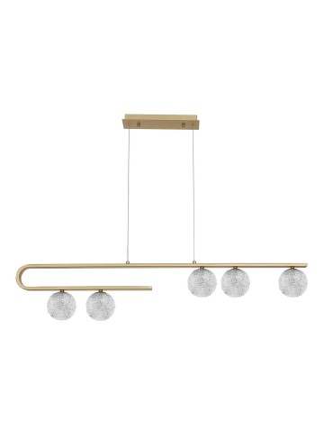 Luces Exclusivas PASTO Wisząca 5xG9 LED złoty mosiądz LE41735