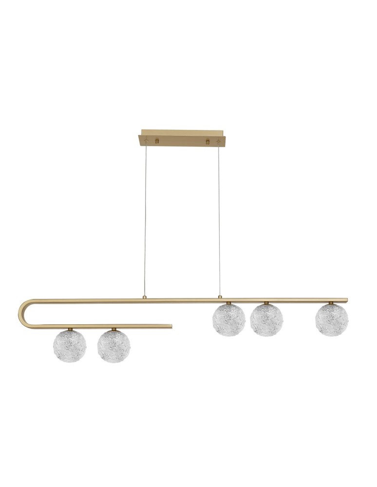 Lampy wiszące w kolorze mosiądz - Luces Exclusivas PASTO Wisząca 5xG9 LED złoty mosiądz LE41735 - produkt kolory-swiatla.pl 1
