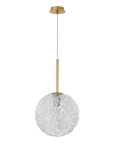 Luces Exclusivas PASTO Wisząca 1xE27 LED złoty mosiądz LE41738