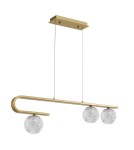 Lampy wiszące w kolorze mosiądz - Luces Exclusivas PASTO Wisząca 3x5W LED złoty mosiądz LE41739 - product 1