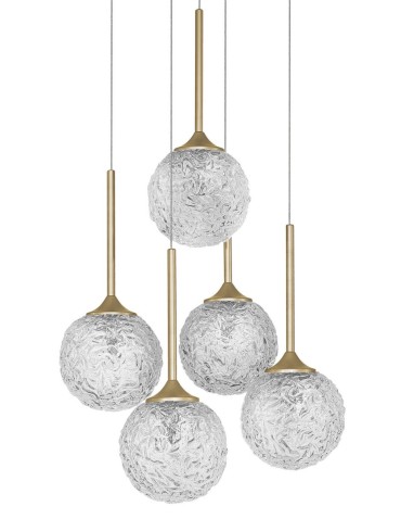 Luces Exclusivas PASTO Wisząca 5xG9 LED złoty mosiądz LE41740 - produkt 2