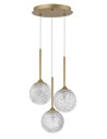 Luces Exclusivas PASTO Wisząca 3x5W LED złoty mosiądz LE41741