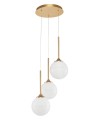 Luces Exclusivas PEREZ Wisząca 3x5W LED złoty/biały LE41747
