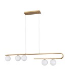 Lampy wiszące - Luces Exclusivas PEREZ Wisząca 5xG9 LED złoty/biały LE41748 - product 1
