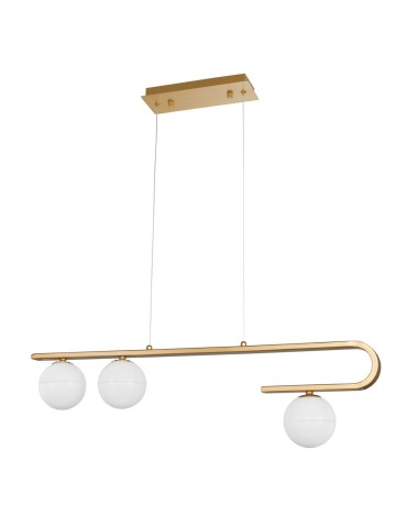 Luces Exclusivas PEREZ Wisząca 3x5W LED złoty/biały LE41750