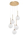 Luces Exclusivas PEREZ Wisząca 5xG9 LED złoty/biały LE41752