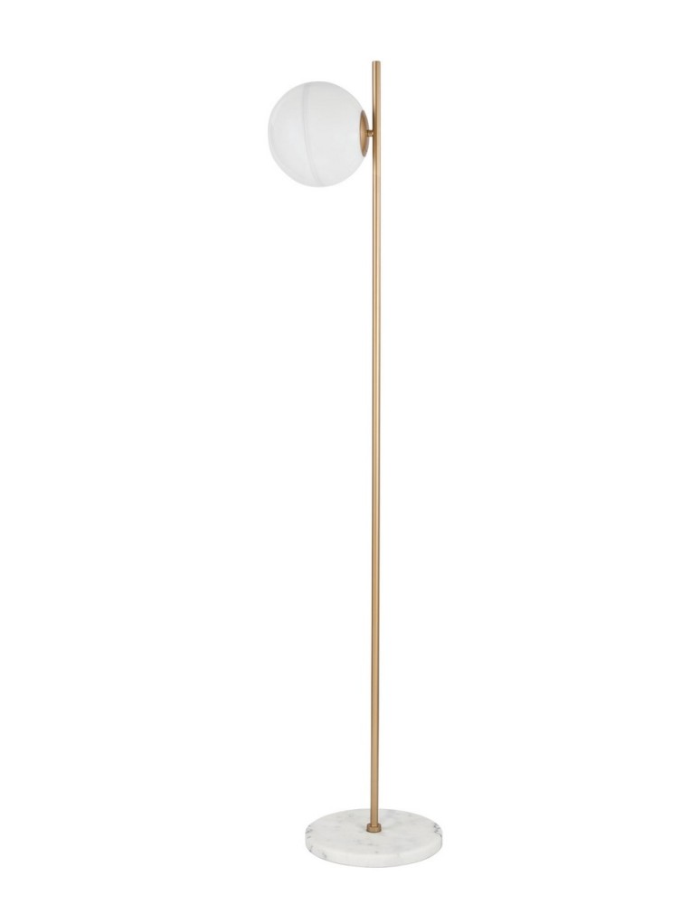 Lampy podłogowe - Luces Exclusivas PEREZ Podłogowa 1xE27 LED złoty/biały LE41753 - produkt kolory-swiatla.pl 1
