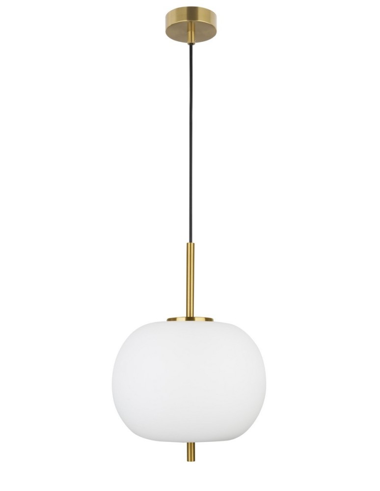 Lampy wiszące - Luces Exclusivas PILAR Wisząca 1xE27 LED biały/antyczny mosiądz LE41754 - produkt kolory-swiatla.pl 1