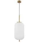 Lampy wiszące - Luces Exclusivas PILAR Wisząca 1xE27 LED biały/antyczny mosiądz LE41755 - product 1