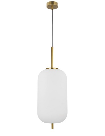 Luces Exclusivas PILAR Wisząca 1xE27 LED biały/antyczny mosiądz LE41755