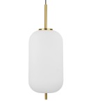 Lampy wiszące - Luces Exclusivas PILAR Wisząca 1xE27 LED biały/antyczny mosiądz LE41755 - product 2