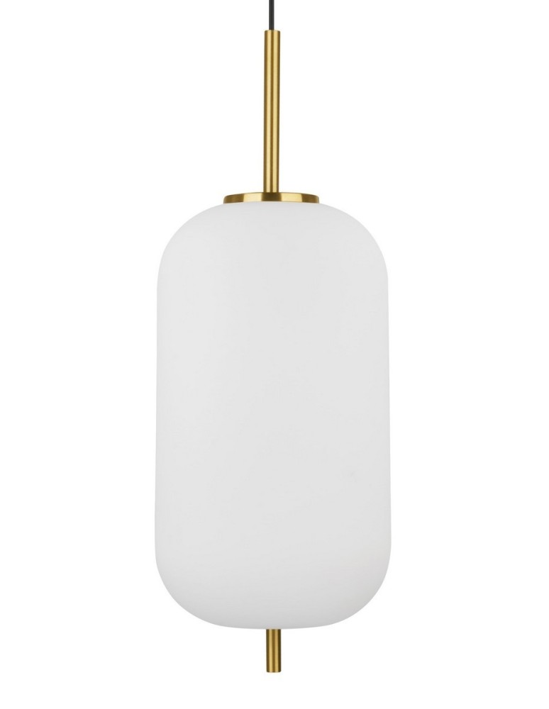Lampy wiszące - Luces Exclusivas PILAR Wisząca 1xE27 LED biały/antyczny mosiądz LE41755 - product kolory-swiatla.pl 2