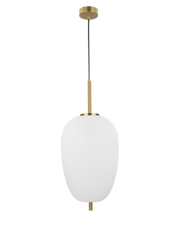 Luces Exclusivas PILAR Wisząca 1xE27 LED biały/antyczny mosiądz LE41756