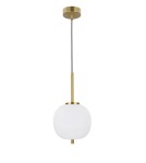Lampy wiszące - Luces Exclusivas PILAR Wisząca 1xE14 LED biały/antyczny mosiądz LE41757 - produkt 1