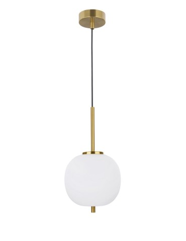 Luces Exclusivas PILAR Wisząca 1xE14 LED biały/antyczny mosiądz LE41757