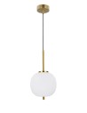 Luces Exclusivas PILAR Wisząca 1xE14 LED biały/antyczny mosiądz LE41757
