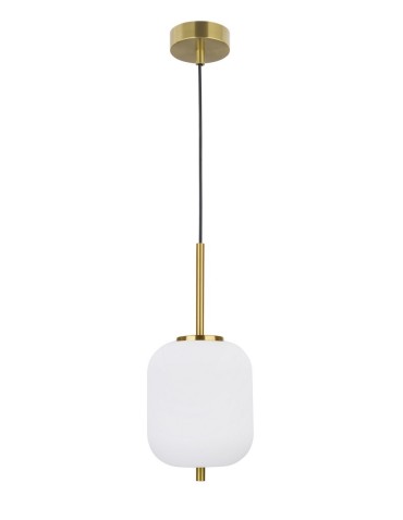 Luces Exclusivas PILAR Wisząca 1xE14 LED biały/antyczny mosiądz LE41758