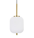 Lampy wiszące - Luces Exclusivas PILAR Wisząca 1xE14 LED biały/antyczny mosiądz LE41758 - produkt 2