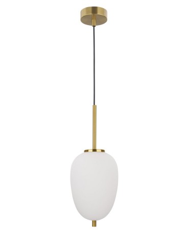 Luces Exclusivas PILAR Wisząca 1xE14 LED biały/antyczny mosiądz LE41759