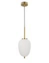 Luces Exclusivas PILAR Wisząca 1xE14 LED biały/antyczny mosiądz LE41759