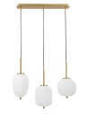 Luces Exclusivas PILAR Wisząca 3xE14 LED biały/antyczny mosiądz LE41760