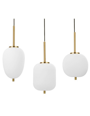 Luces Exclusivas PILAR Wisząca 3xE14 LED biały/antyczny mosiądz LE41760 - produkt 2
