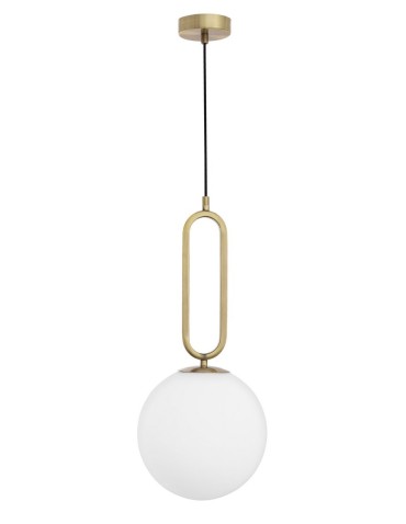 Luces Exclusivas PINTO Wisząca 1xE27 LED biały/mosiądz LE41762