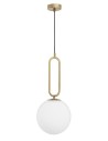 Luces Exclusivas PINTO Wisząca 1xE27 LED biały/mosiądz LE41762