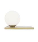 Lampy stołowe nowoczesne - Luces Exclusivas PLATA Stołowa 1xE14 LED opal LE41763 - product 1