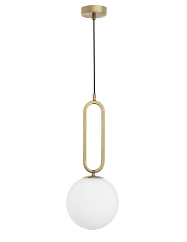 Luces Exclusivas PINTO Wisząca 1xE27 LED biały/mosiądz LE41764