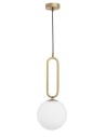 Luces Exclusivas PINTO Wisząca 1xE27 LED biały/mosiądz LE41764